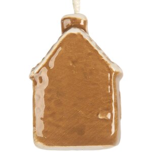 Clayre & Eef 6CE2342 Dekoration Anhänger Haus 4x4x7 cm