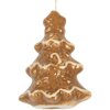 Clayre & Eef 6CE2344 Dekoration Anhänger Weihnachtsbaum 6x5x9 cm Braun-Weiß