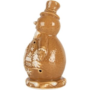 Clayre & Eef 6CE2348 Dekoration Schneemann 11x8x16 cm