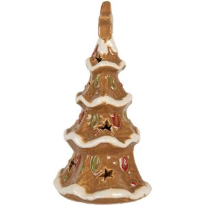 Clayre & Eef 6CE2362 Teelichthalter Weihnachtsbaum 11x8x17 cm
