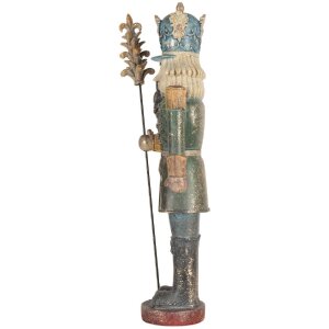 Clayre & Eef Декоративный орехокол 13x13x38 см сине-зеленый