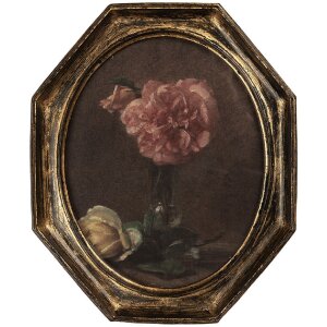 Clayre & Eef 6PR5798 Bild 25x3x30 cm Schwarz und...