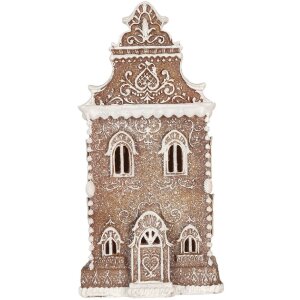 Clayre & Eef 6PR5806 Dekoration Haus mit LED 17x15x35...