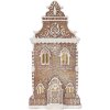 Clayre & Eef Декоративный домик с LED 17x15x35 см коричнево-белый