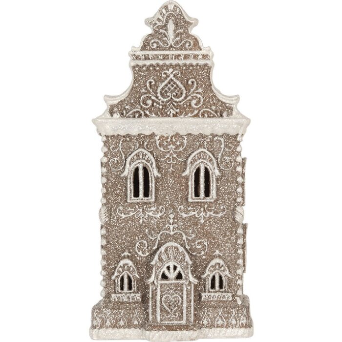 Clayre & Eef Декоративный домик со светодиодами 17x15x35 см