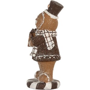 Clayre & Eef Пряничный человечек 9x8x20 см для рождества
