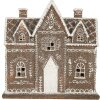 Clayre & Eef Декоративный домик с LED 26x10x25 см коричневый, белый