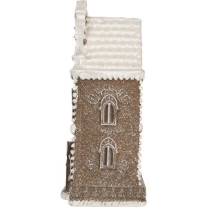 Clayre & Eef 6PR5815 Dekoration Haus mit LED 12x11x25 cm