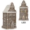 Clayre & Eef 6PR5815 Dekoration Haus mit LED 12x11x25 cm