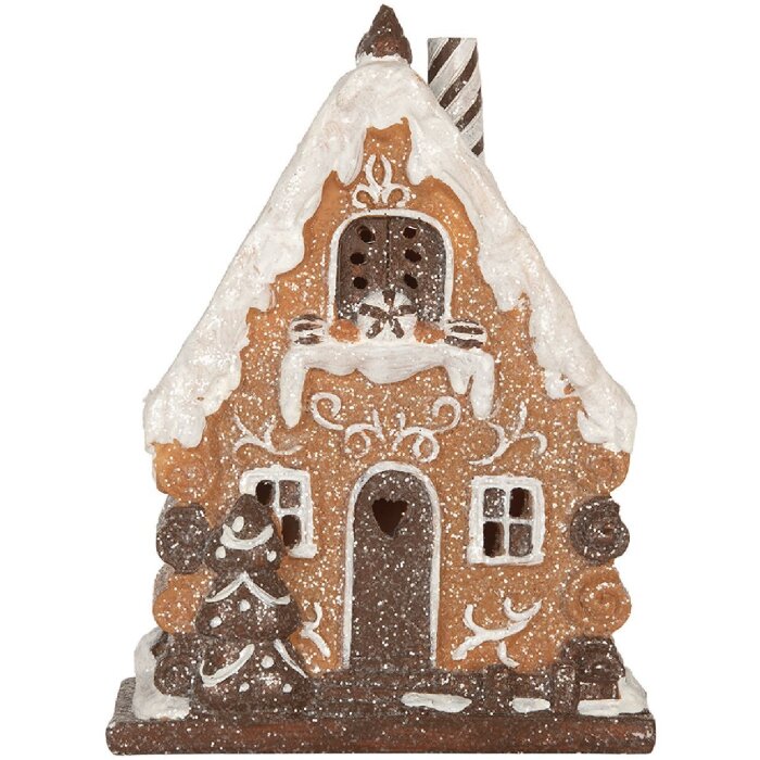 Clayre & Eef Декоративный домик с LED 15x8x19 см