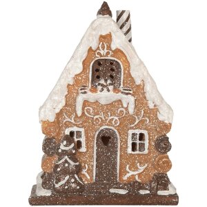 Clayre & Eef 6PR5823 Dekoration Haus mit LED 15x8x19 cm