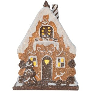 Clayre & Eef Декоративный домик с LED 15x8x19 см