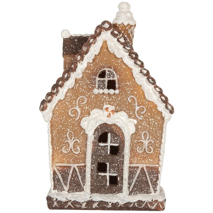 Clayre & Eef 6PR5827 Декор. дом со светодиодами 13x9x20 см