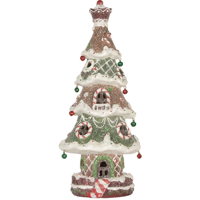 Clayre & Eef Новогодняя елка с LED 15x12x36 см