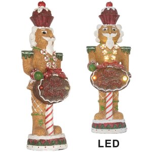 Clayre & Eef 6PR5831 Dekoration Nussknacker mit LED...