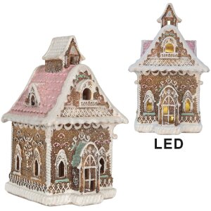 Clayre & Eef Декоративный дом с LED 16x15x25 см