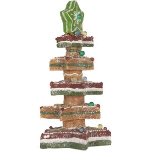 Clayre & Eef Декоративная ель с LED 15x15x29 см коричнево-красная