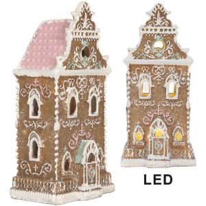 Clayre & Eef Декоративный домик с LED 9x7x18 см...