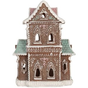 Clayre & Eef Декоративный дом с LED 15x12x20 см