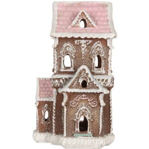 Clayre & Eef Декоративный дом с LED 15x12x20 см