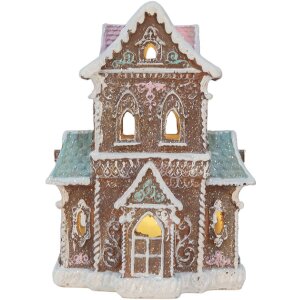 Clayre & Eef Декоративный дом с LED 15x12x20 см