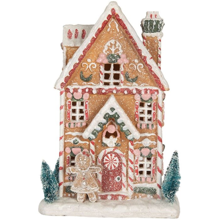 Clayre & Eef Декоративный дом с LED 17x12x25 см