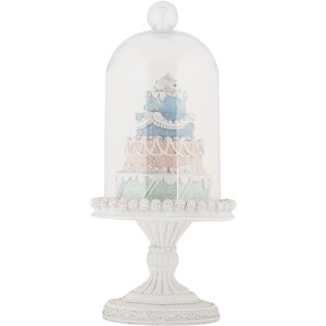 Clayre & Eef 6PR5847 Glasglocke mit Dekoration...