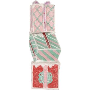 Clayre & Eef 6PR5848 Декоративная фигура сложенных подарков 14x16x36 см