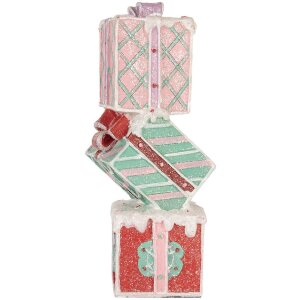 Clayre & Eef 6PR5848 Декоративная фигура сложенных подарков 14x16x36 см