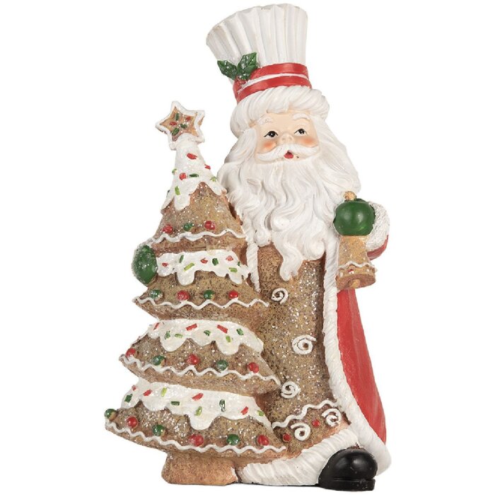 Clayre & Eef Декоративная фигурка Санта Клауса 15x11x25 см