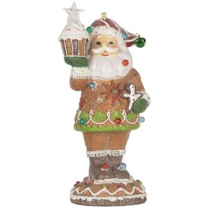 Clayre & Eef 6PR5853 Dekoration Weihnachtsmann mit...