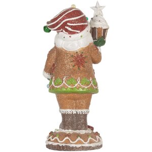 Clayre & Eef Санта Клаус с LED 15x13x32 см