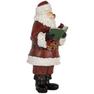 Clayre & Eef 6PR5863 Санта Клаус с книгой 10x10x21 см
