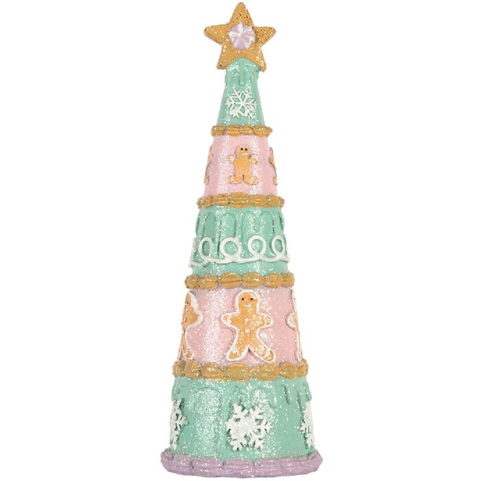 Clayre & Eef Декоративное рождественское дерево 9x25 см