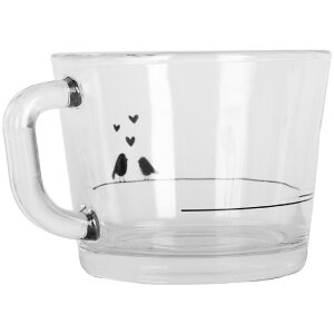 Clayre & Eef LBSGL0012 Teeglas 13x10x9 cm 350 ml