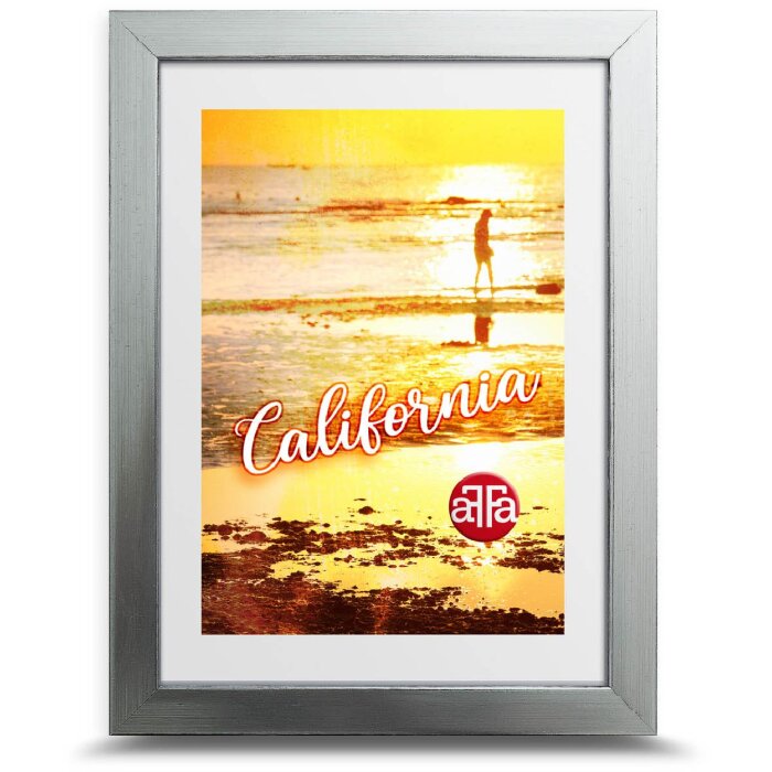 FramesFactory Фоторамка California серебристая 21x29 см