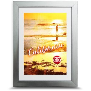 FramesFactory Фоторамка California серебристая 21x29 см