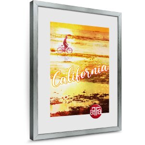 Фоторамка FramesFactory California серебристая 30x40 см с акриловым стеклом