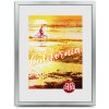 Фоторамка FramesFactory California серебристая 30x40 см с акриловым стеклом