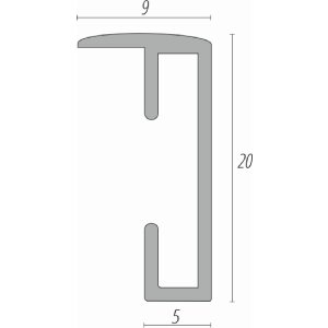 FramesFactory Алюминиевая рама 42x59,4 см серебристая с акриловым стеклом