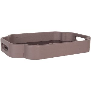 Clayre & Eef 6H2463 Декоративные подносы (набор 2 шт.) Розово-фиолетовые