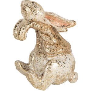 Clayre & Eef 6PR5485 Dekoration Kaninchen 6x5x7 cm Beige & Braun