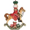 Clayre & Eef 6PR5768 Декор Щелкунчик на качающейся лошади 24x8x31 см