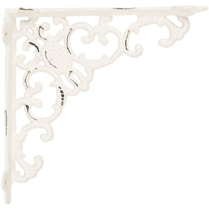 Clayre & Eef Декоративная решетка 4x21x21 см белая