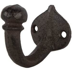 Clayre & Eef Настенный крючок 4x7x6 см коричневый