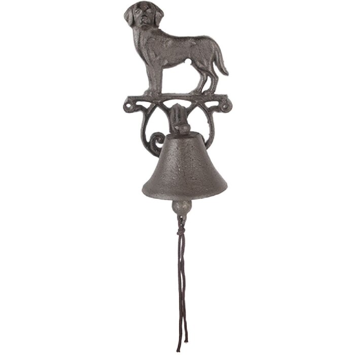 Clayre & Eef 6Y5796 Звонок чугунный коричневый 13x14x22 см