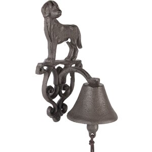 Clayre & Eef 6Y5796 Звонок чугунный коричневый 13x14x22 см