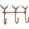 Clayre & Eef Настенная вешалка 27x5x15 см коричневая