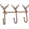 Clayre & Eef Настенная вешалка 27x5x15 см коричневая