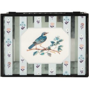 Clayre & Eef Металлическая коробка для хранения 18x14x8 см